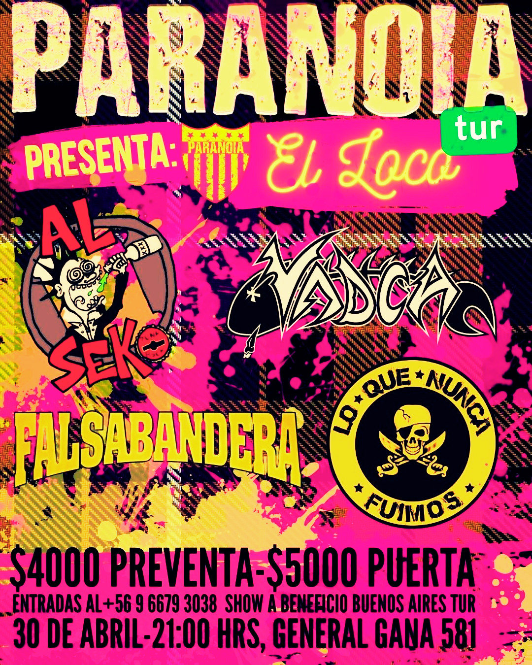 Paranoia anuncia su regreso a Argentina